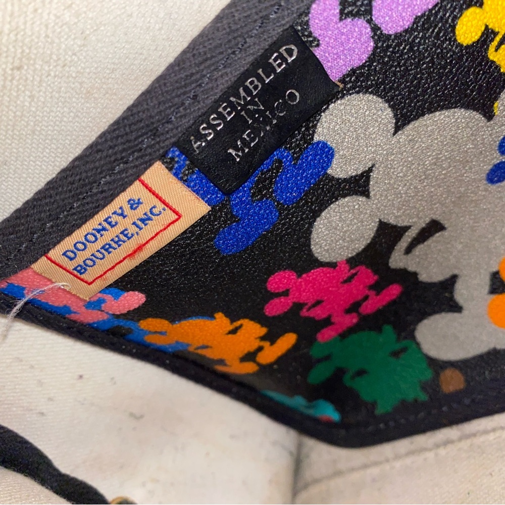 ADORABLE Dooney & Bourke Multicolor Mickey Mouse Tote - Picture 10 of 14